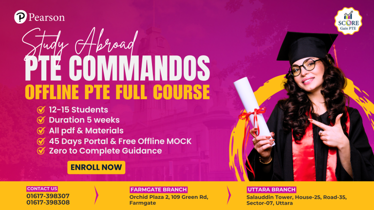 COMMANDOS – Offline PTE Full Course (Farmgate Branch)