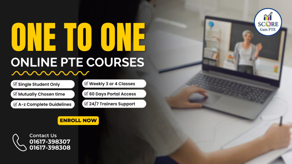 Online One to One Full Pte Course