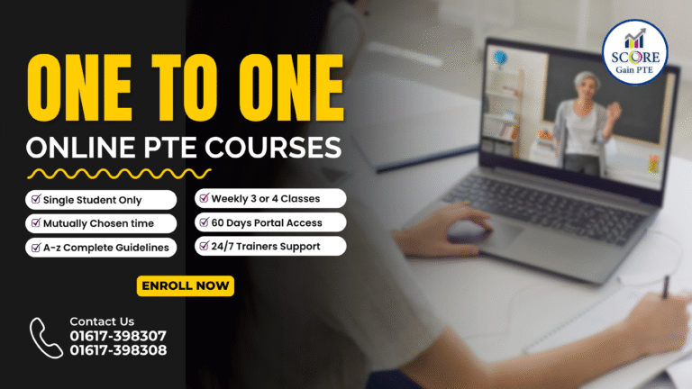 Online One to One Full Pte Course